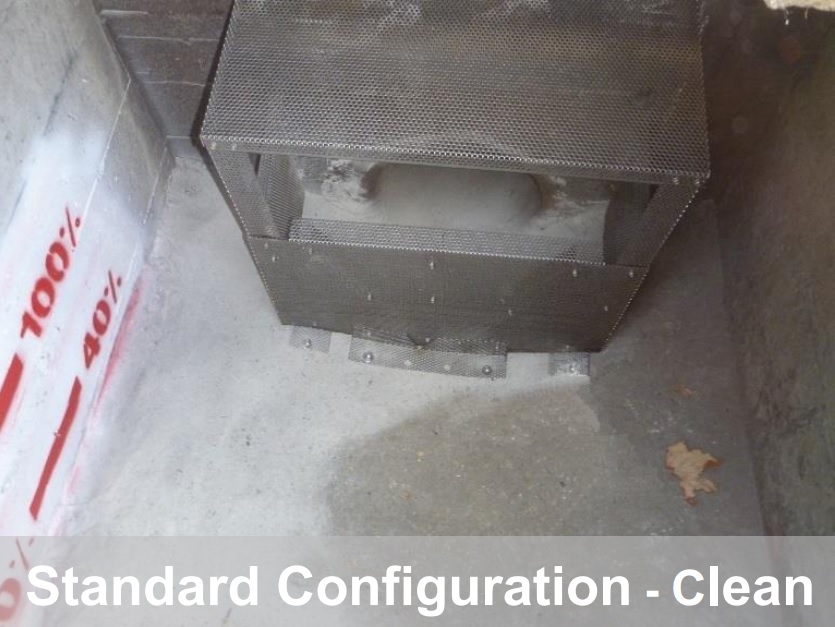 clean standard configuration CPS unit with catch basin