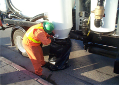 United Storm Water field crew and pumping equipment on-site cleaning storm drain