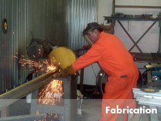 United Storm Water crew manufacturing a DrainPac storm drain filter at fabrication facility