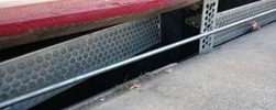 Open Wing-Gate storm drain filter
